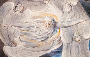 Bůh odpovídá Jobovi z Vichřice od William Blake